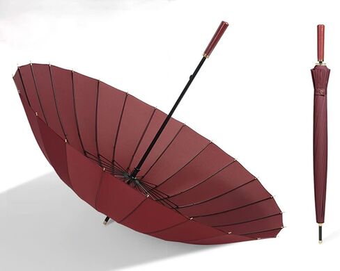 Meichoon Large Umbrella 24Ribs Strong Windproof Glassfiber Bumbersoll Long Handle Manual Business Golf Bumbershoot Outdoor Women Men Multiple Colors KS46 in Saudi Arabia