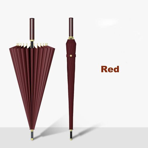 Meichoon Large Umbrella 24Ribs Strong Windproof Glassfiber Bumbersoll Long Handle Manual Business Golf Bumbershoot Outdoor Women Men Multiple Colors KS46 in Saudi Arabia