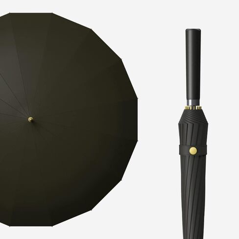 Meichoon Large Umbrella 24Ribs Strong Windproof Glassfiber Bumbersoll Long Handle Manual Business Golf Bumbershoot Outdoor Women Men Multiple Colors KS46 in Saudi Arabia