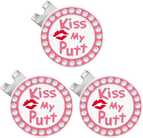 ONEDIGI Golf Ball Markers with Hat Clips Value Sets for Men Women Golfer, Removable Attaches Easily to Golf Cap Premium Gifts.Colorful Golf Ball Markers with Silver Color Golf Hat Clips. in Saudi Arabia