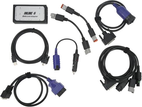 ماسح ضوئي للشاحنة شديد التحمل SAE J1708 J1587 RP1210 مبيت ألومنيوم قياسي 6 CAN J1939 مجموعة مهايئ وصلة البيانات المضمنة للمركبة مع صندوق تخزين in Kuwait