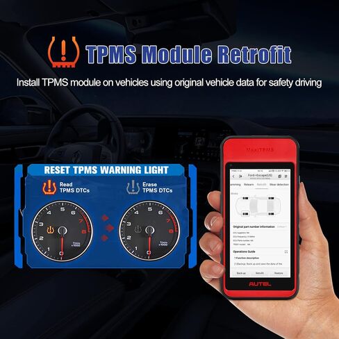 أداة برمجة Autel MaxiTPMS ITS600 (E) TPMS، نسخة مطورة 2024 من TS508/TS508WF/TS601، إعادة تعلم/تحديث/تشخيص TPMS، تشخيص ECM مع 4 خدمات، العمل مع TBE200 (E) لفحص الإطارات in Saudi Arabia