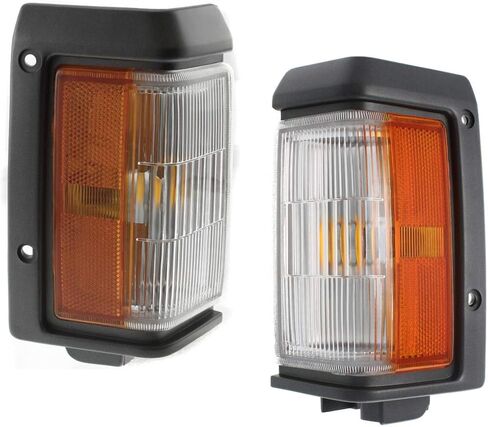 For Nissan Pathfinder 1988-1995/Pickup 1988-1989 Side Marker Light Assembly Driver and Passenger Side | Pair Black | NI2550105 | NI2551105 | B6115-41G01 in Saudi Arabia
