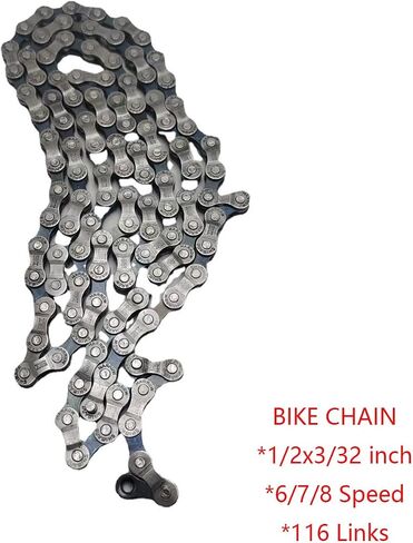 Bike Chain 6/7/8 Speed Bicycle Chain Bicycle Chain 116 Links Road Bike Chains Cycling Part in Saudi Arabia