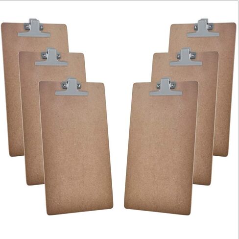 Acrimet Clipboard Legal Size (15 3/8" x 9 1/16") Premium Metal Clip (Hardboard) (Silver Clip) (6 Pack) in Saudi Arabia