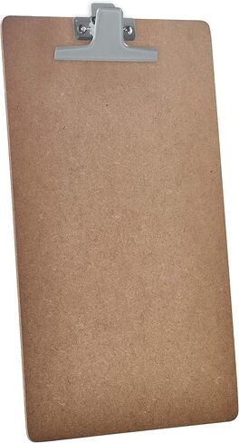 Acrimet Clipboard Legal Size (15 3/8" x 9 1/16") Premium Metal Clip (Hardboard) (Silver Clip) (6 Pack) in Saudi Arabia