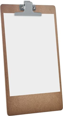 Acrimet Clipboard Legal Size (15 3/8" x 9 1/16") Premium Metal Clip (Hardboard) (Silver Clip) (6 Pack) in Saudi Arabia