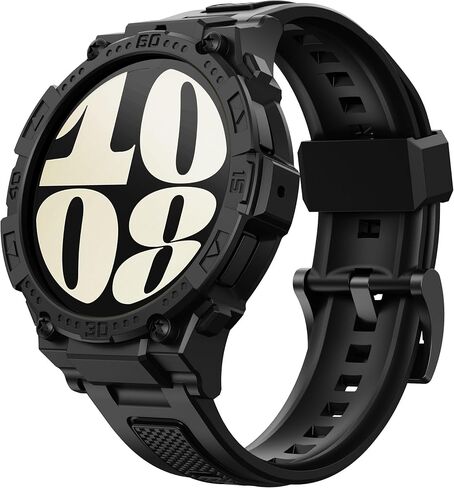 GELISHI متوافق مع Galaxy Watch 6 Band 44mm 40mm حافظة متينة للرجال رياضية حافظة واقية من الصدمات لساعة Galaxy Watch 6/5/4 40mm 44mm in Kuwait
