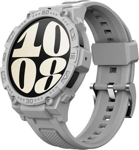 GELISHI متوافق مع Galaxy Watch 6 Band 44mm 40mm حافظة متينة للرجال رياضية حافظة واقية من الصدمات لساعة Galaxy Watch 6/5/4 40mm 44mm in Kuwait