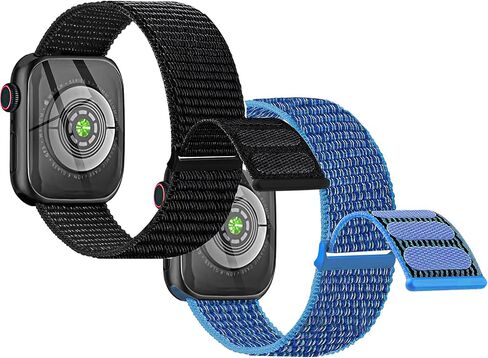حزام من النايلون متوافق مع ساعة Apple Watch Ultra Series 9 8 7 6 5 4 3 SE SE2، حزام بديل رياضي بحلقة ناعمة لساعة iWatch Boy Girl الصغيرة. in Kuwait