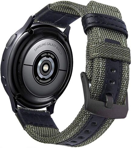 Olytop Galaxy Watch 4/6 العصابات الكلاسيكية 47 مم 46 مم 43 مم 42 مم، ساعة 4/5/6 حزام 44 مم 40 مم، ساعة 5 برو باند 20 مم حزام بديل رياضي من النايلون للرجال والنساء لساعة سامسونج Active 2/3 41 مم أسود أخضر in Kuwait