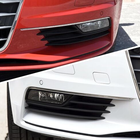 غطاء خفيف للضباب الأمامي الأيسر والأيمن من MotorFansClub مناسب لأودي A3 A3 Quattro 2015 2016 إطار مصباح الضباب، جانب الركاب للسائق in Saudi Arabia