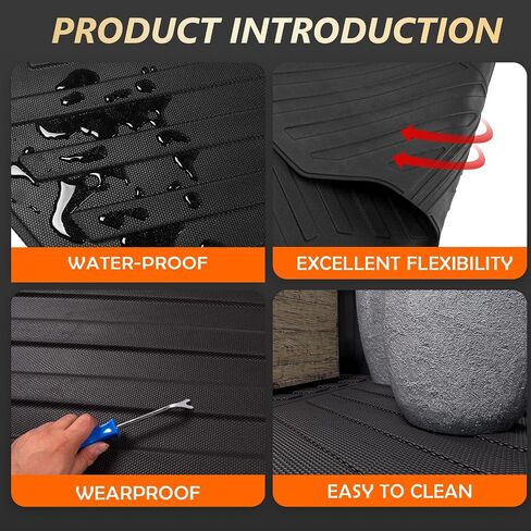حصيرة سرير شاحنة Xipoo متوافقة مع 2005-2023 Toyota Tacoma Truck Bed Mat TPE Bed Liner Bed Mat Mat استبدال لسرير طويل 6 أقدام 2005-2023 Toyota Tacoma Accessories (6 أقدام طويلة حصيرة سرير نمط حبوب الأرز) in Saudi Arabia