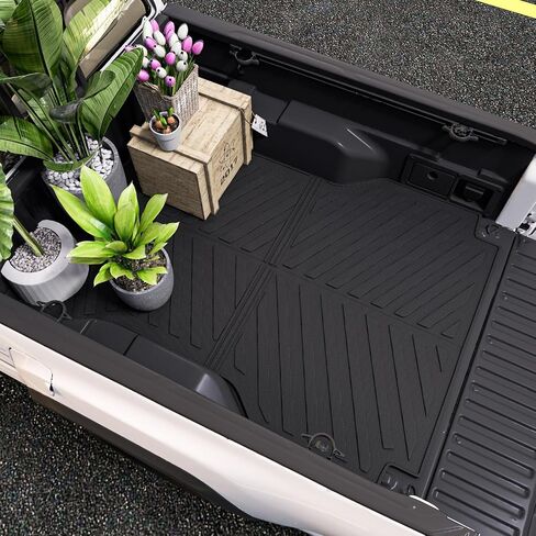 حصيرة سرير شاحنة Xipoo متوافقة مع 2005-2023 Toyota Tacoma Truck Bed Mat TPE Bed Liner Bed Mat Mat استبدال لسرير طويل 6 أقدام 2005-2023 Toyota Tacoma Accessories (6 أقدام طويلة حصيرة سرير نمط حبوب الأرز) in Saudi Arabia