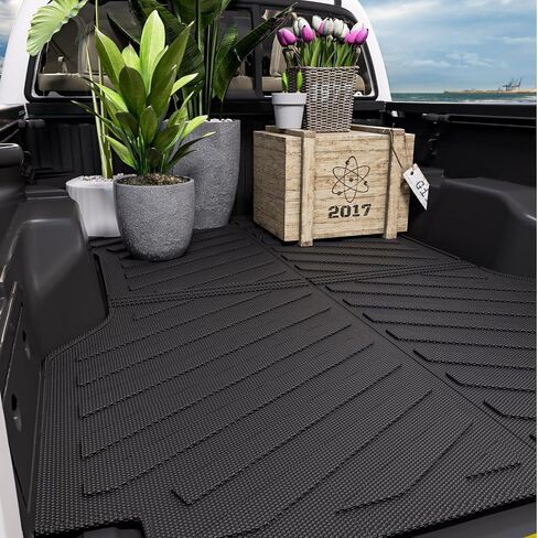 حصيرة سرير شاحنة Xipoo متوافقة مع 2005-2023 Toyota Tacoma Truck Bed Mat TPE Bed Liner Bed Mat Mat استبدال لسرير طويل 6 أقدام 2005-2023 Toyota Tacoma Accessories (6 أقدام طويلة حصيرة سرير نمط حبوب الأرز) in Saudi Arabia