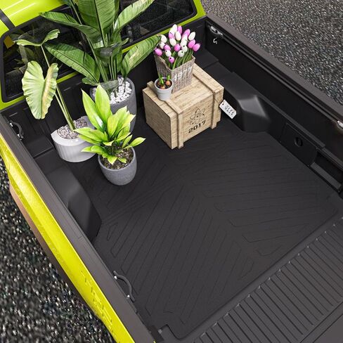 حصيرة سرير شاحنة Xipoo متوافقة مع 2005-2023 Toyota Tacoma Truck Bed Mat TPE Bed Liner Bed Mat Mat استبدال لسرير طويل 6 أقدام 2005-2023 Toyota Tacoma Accessories (6 أقدام طويلة حصيرة سرير نمط حبوب الأرز) in Saudi Arabia
