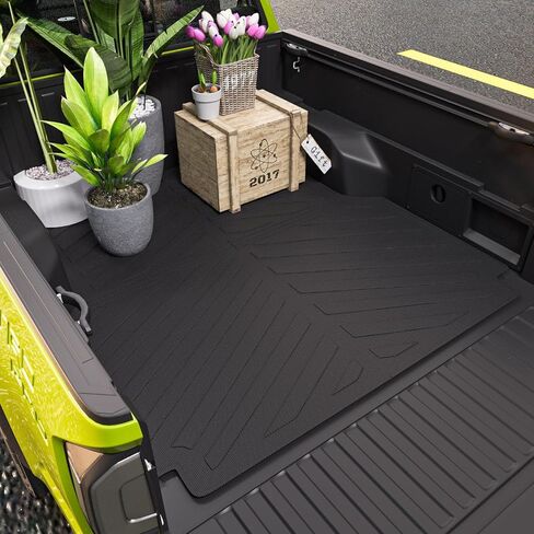 حصيرة سرير شاحنة Xipoo متوافقة مع 2005-2023 Toyota Tacoma Truck Bed Mat TPE Bed Liner Bed Mat Mat استبدال لسرير طويل 6 أقدام 2005-2023 Toyota Tacoma Accessories (6 أقدام طويلة حصيرة سرير نمط حبوب الأرز) in Saudi Arabia