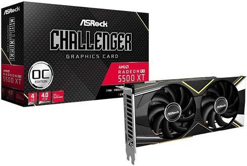 ASRock Radeon RX 5500 XT Challenger D Dual Fan Graphics Card - 4 GB in Saudi Arabia