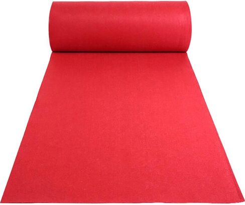 سجاد عداء 3.3x33FT 100GSM غير قابل للانزلاق سجادة حمراء عداء الممر المدرج سجادة حفل الزفاف عداء الممر لحفلات الزفاف والمناسبات الخاصة in Saudi Arabia