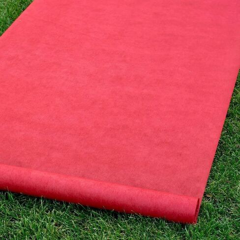 سجاد عداء 3.3x33FT 100GSM غير قابل للانزلاق سجادة حمراء عداء الممر المدرج سجادة حفل الزفاف عداء الممر لحفلات الزفاف والمناسبات الخاصة in Saudi Arabia