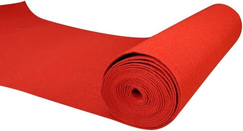 سجاد عداء 3.3x33FT 100GSM غير قابل للانزلاق سجادة حمراء عداء الممر المدرج سجادة حفل الزفاف عداء الممر لحفلات الزفاف والمناسبات الخاصة in Saudi Arabia