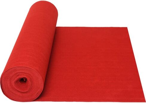 سجاد عداء 3.3x33FT 100GSM غير قابل للانزلاق سجادة حمراء عداء الممر المدرج سجادة حفل الزفاف عداء الممر لحفلات الزفاف والمناسبات الخاصة in Saudi Arabia
