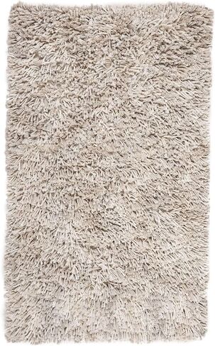 سجادة SAFAVIEH Rio Shag مقاس 2'3" × 6' بيج/عاجي SG960B مصنوعة يدويًا بسمك 2.54 سم in Kuwait
