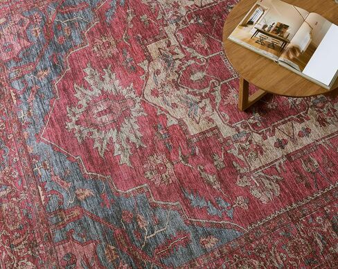 Jaipur Living Soft 4x6 Area Rug, Boho, Red/Blue in Saudi Arabia