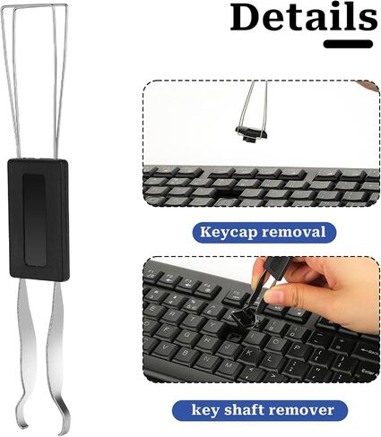 2 قطعة Keycap مجتذب الفولاذ المقاوم للصدأ لوحة المفاتيح مجتذب Keycap أداة إزالة الصواميل مزيل أغطية المفاتيح للوحة المفاتيح الميكانيكية إزالة أدوات التثبيت in Saudi Arabia