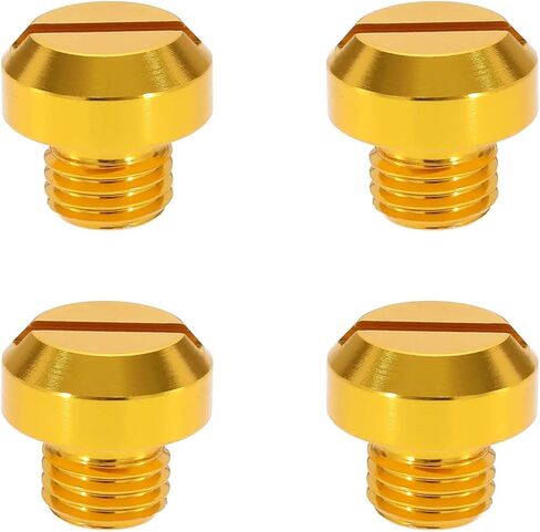 The Lord of the Tools 4PCS Motorcycle Mirror Hole Plugs Aluminium Alloy Blanking Screws Left & Right Thread for M10x1.25 Mirror Holes Accessories Black in Saudi Arabia