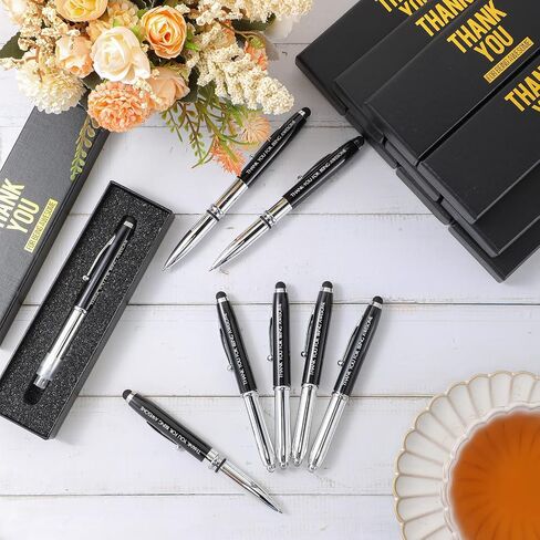 Kosiz 10 Pcs Employee Appreciation Gift Thank You Ballpoint Pen Bulk Thank You Pen with LED Light with 10 Boxes First Day of School Gift for Teacher Student Coworker Team Office Supplies(Awesome) in Kuwait