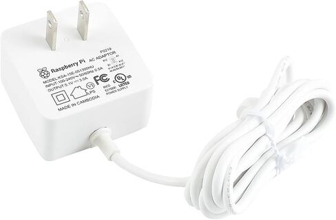 مزود طاقة Raspberry Pi بقدرة 15 وات USB-C في الولايات المتحدة - أبيض in Saudi Arabia