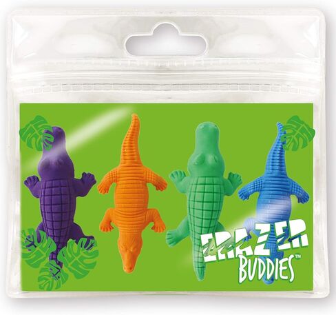 Deluxebase Erazer Buddies - Alligator from Rubber Eraser Stationary Set for School. Novelty and Cute Erasers for School and Office Desk Accessories. Great Alligator School Supplies and Party Favors. in Kuwait