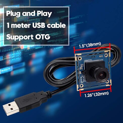 كاميرا USB بعدسة متغيرة البعد البؤري 2.8-12 مم كاميرا ويب 8 ميجابكسل مع (1/3.2 بوصة) IMX179 مستشعر صورة كاميرا ويب فائقة الدقة 3264X2448 كاميرا USB كاميرا ويب داخلية خارجية لأنظمة الفيديو in Kuwait