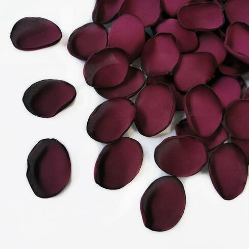 DJBM Silk Rose Petals 200PCS Flower Girl Scatter Petals for Wedding Flower Decoration Aubergine in Saudi Arabia