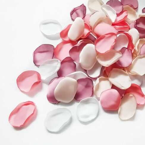 DJBM Silk Rose Petals 200PCS Flower Girl Scatter Petals for Wedding Flower Decoration Aubergine in Saudi Arabia