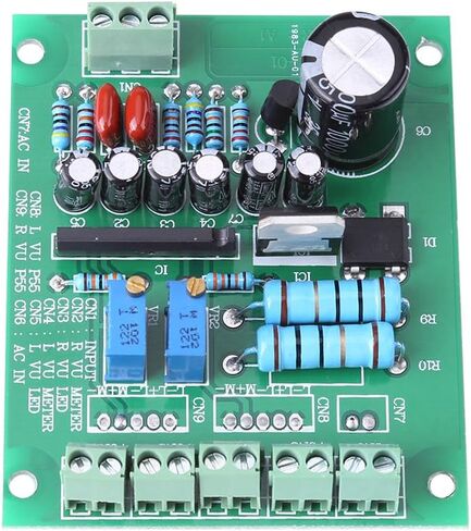 YWBL-WH 2PCS 12-15V/300mA VU Meter Warm Back Light Recording+Audio Level Amp with Driver Board, Electric Energy and Measuring Instruments in Saudi Arabia