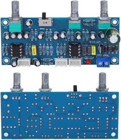 Walfront Preamp Board PreAmp Low Pass Filter Amplifier لوحة دائرة لمضخم صوت 2.1 قناة، والمحاثات، والملفات والمرشحات in Saudi Arabia