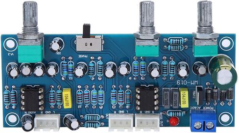 Walfront Preamp Board PreAmp Low Pass Filter Amplifier لوحة دائرة لمضخم صوت 2.1 قناة، والمحاثات، والملفات والمرشحات in Saudi Arabia