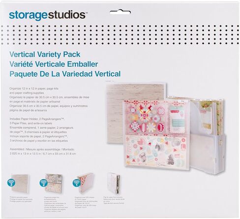 Storage Studios Paper File 3-Pack, 12.75 x 12.95 x 0.13 Inches, Clear (CH92602) in Saudi Arabia