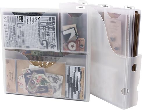 Storage Studios Paper File 3-Pack, 12.75 x 12.95 x 0.13 Inches, Clear (CH92602) in Saudi Arabia