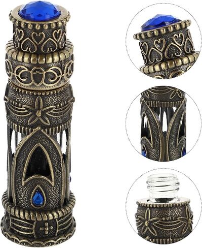 FRCOLOR 1pc Dubai Perfume Bottle Glass Containers Eye Drop Bottle Vintage Perfume Bottle Travel Container Empty Perfume Bottle Empty Bottle Arab Perfumes Retro Perfume Bottle Liquid Bottle in Saudi Arabia