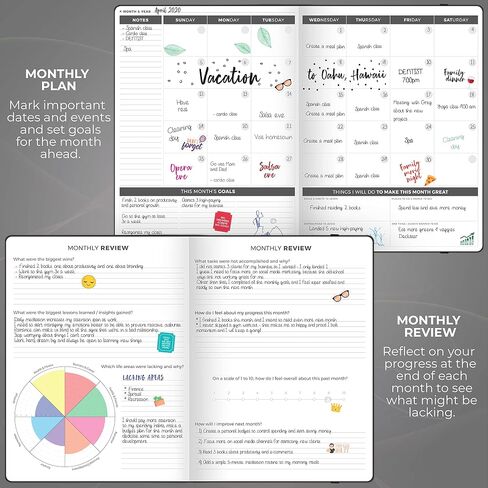Clever Fox Planner PRO – Weekly & Monthly Life Planner to Increase Productivity, Time Management and Hit Your Goals, 8.5x11″ (Purple) in Kuwait