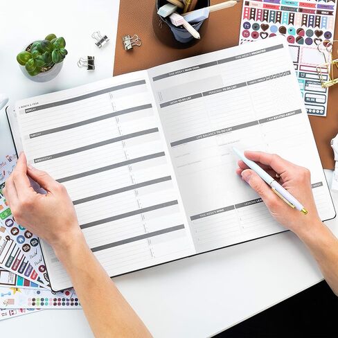 Clever Fox Planner PRO – Weekly & Monthly Life Planner to Increase Productivity, Time Management and Hit Your Goals, 8.5x11″ (Purple) in Kuwait