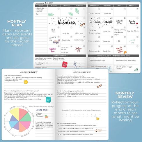 Clever Fox Planner PRO – Weekly & Monthly Life Planner to Increase Productivity, Time Management and Hit Your Goals, 8.5x11″ (Purple) in Kuwait