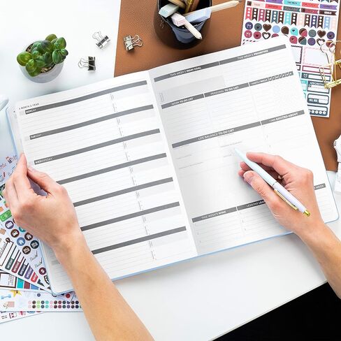 Clever Fox Planner PRO – Weekly & Monthly Life Planner to Increase Productivity, Time Management and Hit Your Goals, 8.5x11″ (Purple) in Kuwait