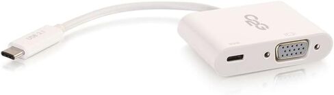 C2G USB Adapter, HDMI Adapter, 4K, USB C to HDMI, Audio/Video Adapter Converter with Power Delivery, White, Cables to Go 29532 in Saudi Arabia
