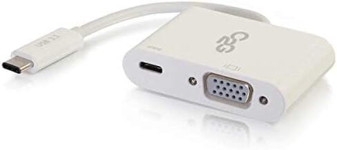 C2G USB Adapter, HDMI Adapter, 4K, USB C to HDMI, Audio/Video Adapter Converter with Power Delivery, White, Cables to Go 29532 in Saudi Arabia