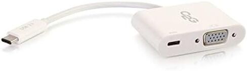 C2G USB Adapter, HDMI Adapter, 4K, USB C to HDMI, Audio/Video Adapter Converter with Power Delivery, White, Cables to Go 29532 in Saudi Arabia
