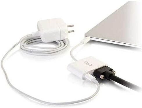 C2G USB Adapter, HDMI Adapter, 4K, USB C to HDMI, Audio/Video Adapter Converter with Power Delivery, White, Cables to Go 29532 in Saudi Arabia